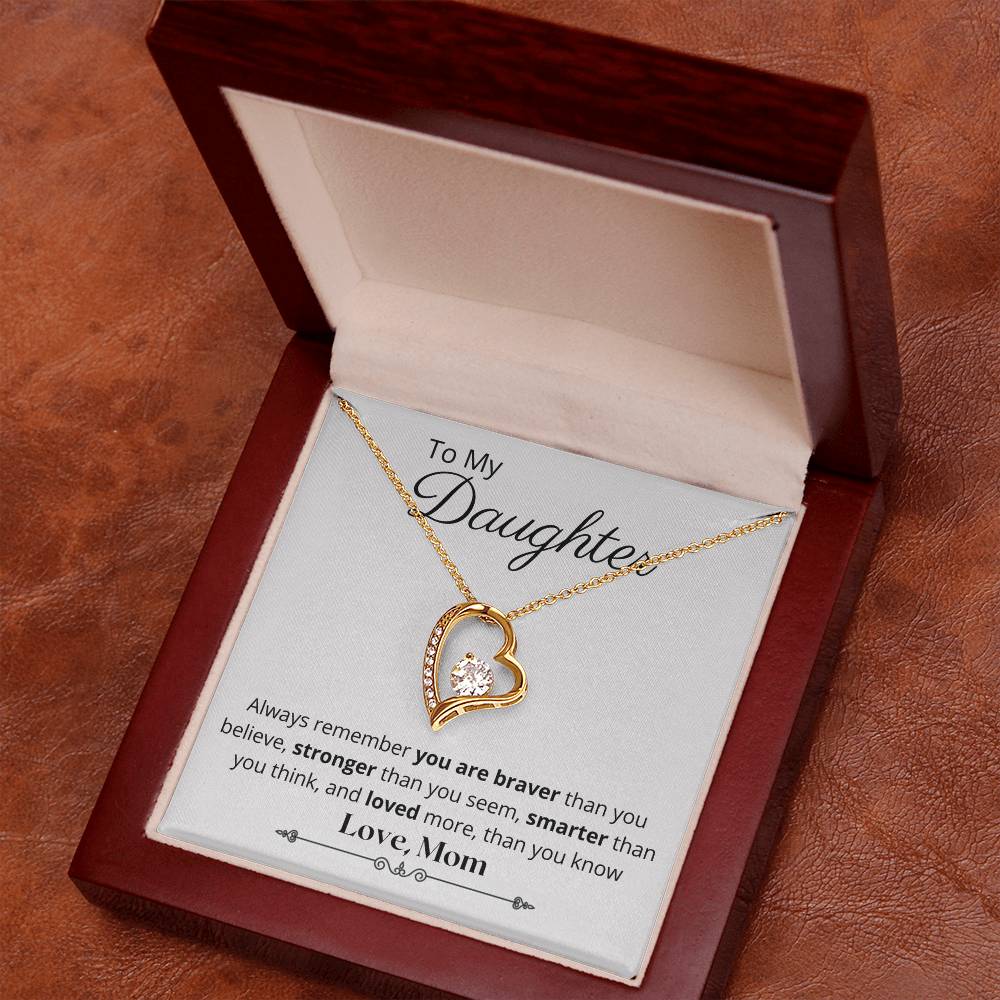 To My Daughter - Forever Love Necklace