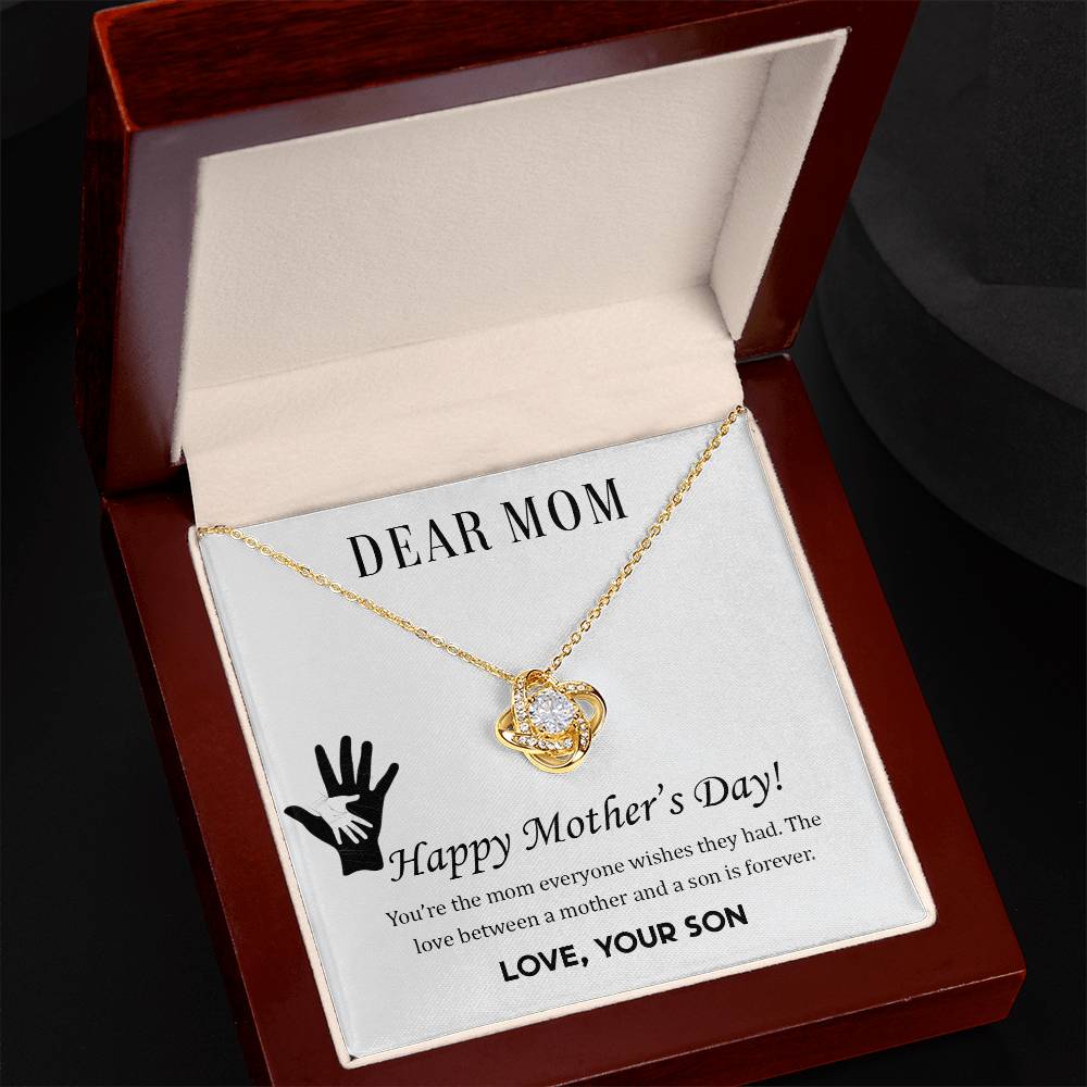 To My Mother - Love Knot Necklace