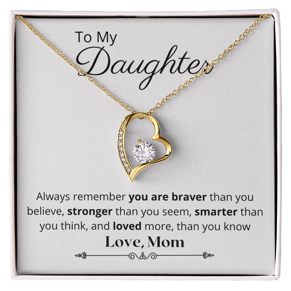 To My Daughter - Forever Love Necklace